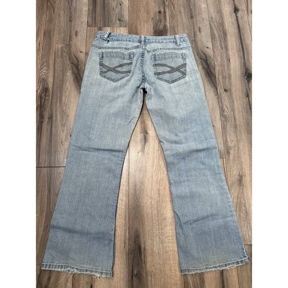 Aeropostale VTG Womens Riley Skinny Flare Jeans Size 9/10 Short 99% Cotton - Picture 12 of 13